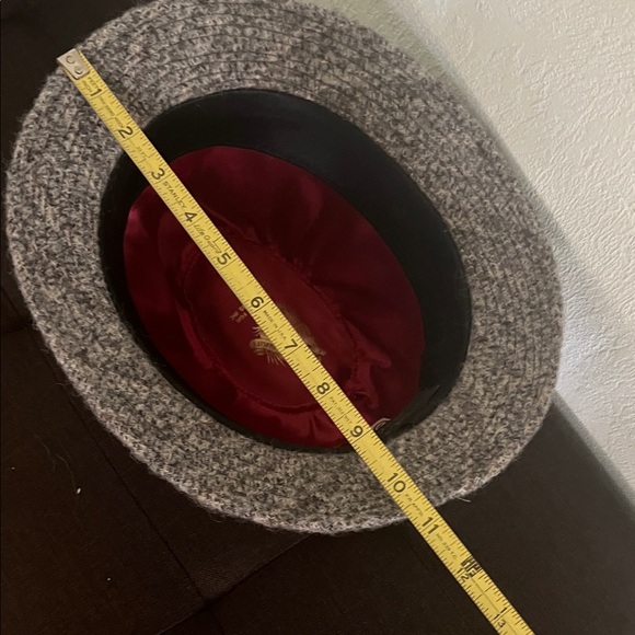 #0987+ Vintage Stylish Gray Wool Fedora Hat New York W.P.L 7125 - Picture 6 of 8